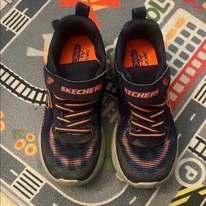 Skechers Kids' Navy and Orange Sneakers
